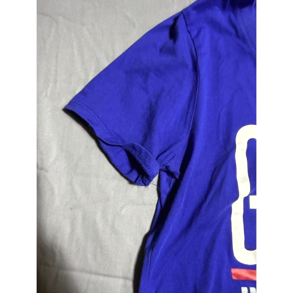 Nike T-Shirt Women Medium Blue Good NY Giants Just Do It Graphic Tee NFL